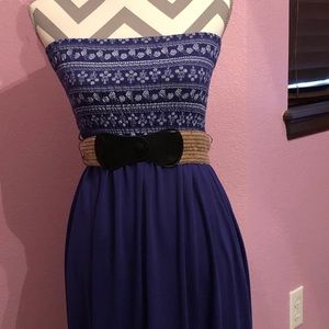 Long Blue Maxie Dress